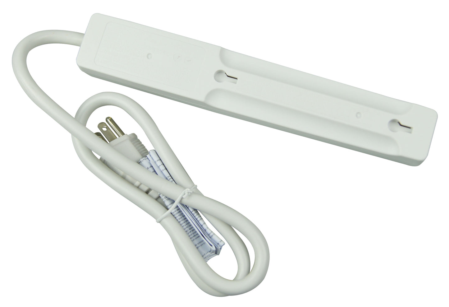 2 Pack 6-Outlet Surge Protector with 2.5 Ft Cords 500-Joule, White